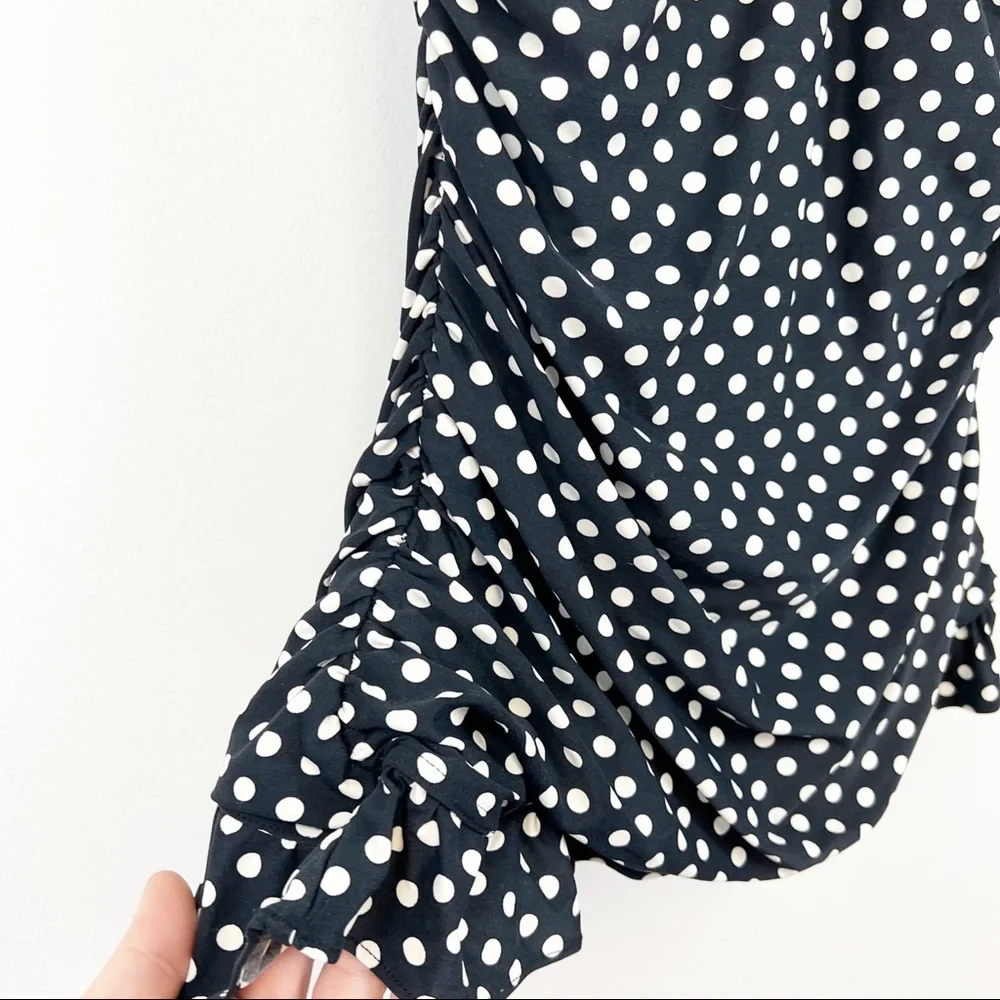 Coco Reef Polka Dot Mod One-piece with Ruffle Overlay 36D - Picture 4 of 11